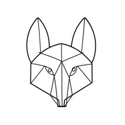 Enfeite Aramado Wolf - 31 X 27 Cm - 1