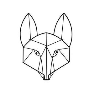 Enfeite Aramado Wolf - 31 X 27 Cm