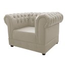 Ver imagem 2 de Kit Poltrona e Namoradeira Chesterfield Ana Suede Bege- Doce Sonho Móveis