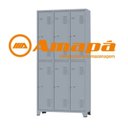 Ver imagem 4 de Roupeiro de Aço c/ 06 Portas Grandes – 1,96×0,93×0,36m – CZ/CZ – AMAPA – 10125