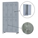 Ver imagem 2 de Roupeiro de Aço c/ 06 Portas Grandes – 1,96×0,93×0,36m – CZ/CZ – AMAPA – 10125
