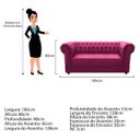 Ver imagem 5 de Kit Poltrona e Namoradeira Chesterfield Ana Suede Pink - Doce Sonho Móveis