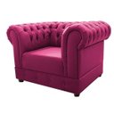Ver imagem 2 de Kit Poltrona e Namoradeira Chesterfield Ana Suede Pink - Doce Sonho Móveis