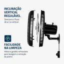 Ver imagem 4 de Ventilador de Parede Mondial Super Turbo 8 Pás 140w 40cm Preto e Prata Vtx-40p-8p 220v