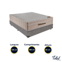 Ver imagem 3 de Cama Box Viúvo Cinza e Colchão Airtech Springpocket Molas Ensacadas Ortobom