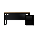 Ver imagem 7 de Mesa Savoia Diretor Dinâmica com Gaveteiro Pé Quadro Macadamia/preto