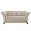 Ver imagem 2 de Namoradeira Chesterfield Sofia Suede Bege- Doce Sonho Móveis
