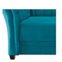 Ver imagem 5 de Poltrona Decorativa Chesterfield Sofia Suede Azul Turquesa - Doce Sonho Móveis