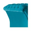 Ver imagem 6 de Poltrona Decorativa Chesterfield Sofia Suede Azul Turquesa - Doce Sonho Móveis