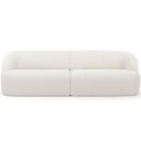 Ver imagem 7 de Sofá 3 Lugares Curvo Orgânico com 02 Poltronas Living 220cm Barolo L06 Bouclê Branco