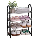 Ver imagem 1 de Sapateira 4 Andares Vertical Organizador Sapato Prateleira até 8 Pares