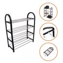 Ver imagem 6 de Sapateira 4 Andares Vertical Organizador Sapato Prateleira até 8 Pares