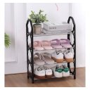 Ver imagem 2 de Sapateira 4 Andares Vertical Organizador Sapato Prateleira até 8 Pares