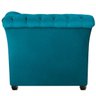 Namoradeira Chesterfield Sofia Suede Azul Turquesa - 5