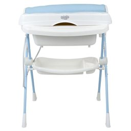 Banheira Burigotto Splash+ com Suporte e Trocador Baby Blue Azul Claro U - 6