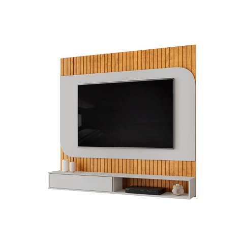 Painel TV até 65'' Ripado 150cm com Bancada Suspensa Sublime D04 - D'Rossi