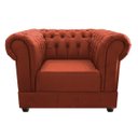 Ver imagem 6 de Kit Poltrona e Namoradeira Chesterfield Ana Suede Terracota - Doce Sonho Móveis