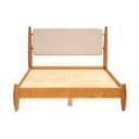 Ver imagem 4 de Cama Casal com Cabeceira Estofada Madeira Maciça Baru CabeCasa MadeiraOriginals Marrom/Cacau