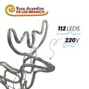Ver imagem 6 de Armação Rena Macho de LED Média 45cm Altura 220V Branco Frio