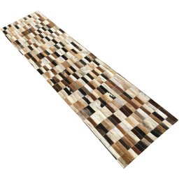 Tapete de Couro Passadeira Marrom Misto 0,50x2,00 sem Bordas - 2