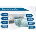 Ver imagem 2 de Cabeceira Cama Box Madeirado Casal/Queen Havana Plus c/ 2 Gavetas Demolição - Santos Andirá