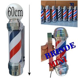 Barber Pole Giratório 60cm Bivolt +barber Mini 30cm - 1