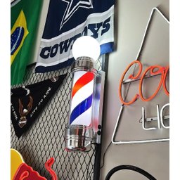 Barber Pole Giratório 60cm Bivolt +barber Mini 30cm - 9