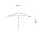 Ver imagem 3 de Ombrelone Tramontina em Madeira e Poliéster Bege sem Base 3 M