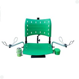 Cadeira para Barco Giratória Dobrável com Acessórios Verde - 5