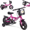 Ver imagem 1 de Bicicleta Infantil Aro 12 Rosa Baby Style Speedy com Rodinhas Removíveis Cesto Cestinha Menina Freio