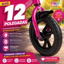 Ver imagem 4 de Bicicleta Infantil Aro 12 Rosa Baby Style Speedy com Rodinhas Removíveis Cesto Cestinha Menina Freio