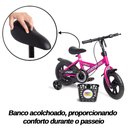 Ver mais imagens de Bicicleta Infantil Aro 12 Rosa Baby Style Speedy com Rodinhas Removíveis Cesto Cestinha Menina Freio