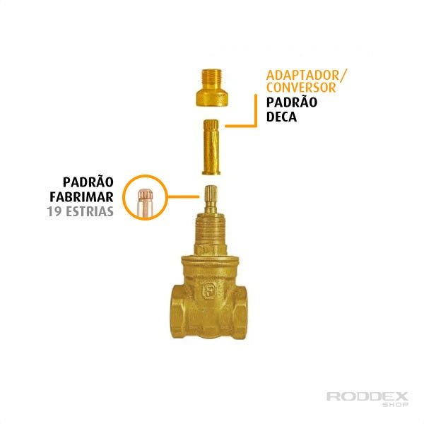 Conversor Adaptador Acabamento Registro de Fabrimar para Deca - 2