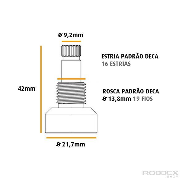 Conversor Adaptador Acabamento Registro de Fabrimar para Deca - 3