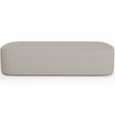Ver imagem 5 de Cabeceira Cama Box Queen 160cm Lanna com Puff Recamier Doha W01 Linho Bege - Lyam Decor