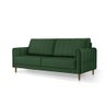 Sofá Living Biagio 1,70m Veludo Pés Madeira Espuma D-28:verde - 4