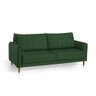 Sofá Living Biagio 1,70m Veludo Pés Madeira Espuma D-28:verde - 3
