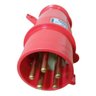 Plugue Industrial Macho Vermelho 3P+T+N 32A 440V Ip44 N5276 - 1