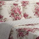 Ver imagem 2 de Cobre Leito Casal Fascinio 03 Peças - Floral Vermelho