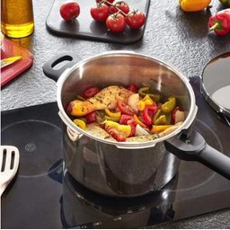 Panela de Pressão Inox 8L Fechamento Externo com Cesto - Rochedo - 4