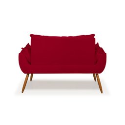 Namoradeira Opala Sofá Confortável – Balaqui Decor Cor:Vermelho - 3