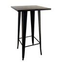 Ver imagem 3 de Conjunto Mesa Bistrô Tolix + 4 Banquetas Allegra Altas – Estilo e Elegância Preto