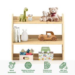 Estante Multiuso Infantil Organizadora Montessori Yasmin - 4