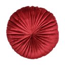 Ver imagem 3 de 2 Almofadas Redondas Rendy em Veludo Várias Cores Cor:terracota e Vermelho