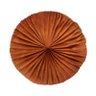 2 Almofadas Redondas Rendy em Veludo Várias Cores Cor:terracota e Vermelho - 2