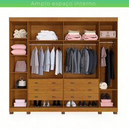 Guarda-roupa 6 Portas 6 Gavetas Arezzo - 2