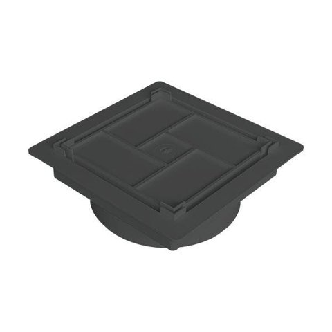 Ralo Oculto 15x15cm Invisível Cinza