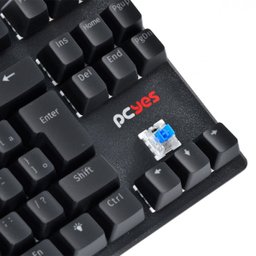 TECLADO MECANICO Preto USB KL7 OUTEMU BLUE ABNT2 LED 7 CORES - 7