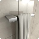Ver imagem 1 de Porta Toalhas Para Rosto Master Cromado Dupla Fixação