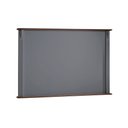 Ver imagem 5 de Conjunto Rack 60811 + Painel 50513 para Sala Pés Luiz Xv 1 Gaveta 2 Portas - Cinza/imbuia